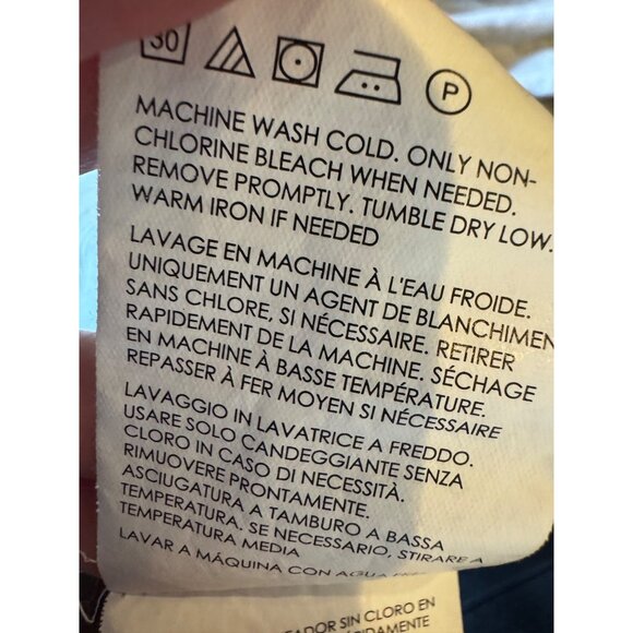 Club Monaco Shirt Women Medium Gray Rib Knit Crew‎ Neck Tee Athleisure Athletic - Picture 9 of 9